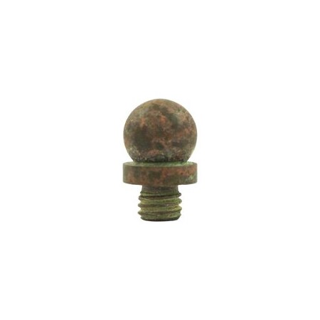 Deltana 1/2 Diameter Decorative Ball Tip Finial For  Hinge Rust DSBT-RT